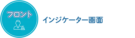 フロント インジケーター画面